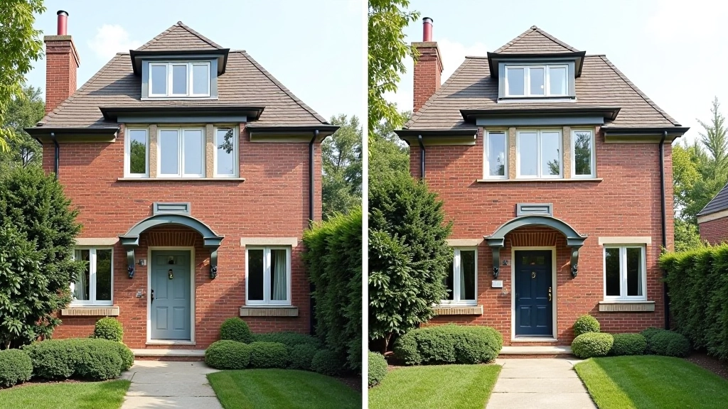 Stavební rekonstrukce domu s vizuálním srovnáním