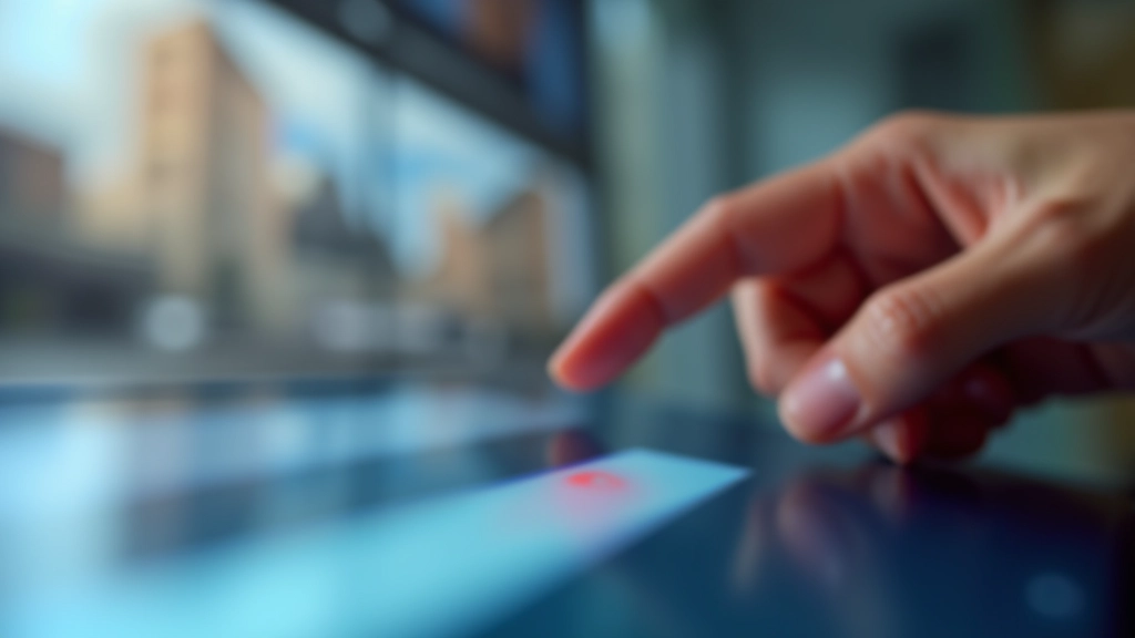 Přibližný pohled na kurzor myši táhnoucí handle srovnávacího posuvníku, detail interakce s gesty