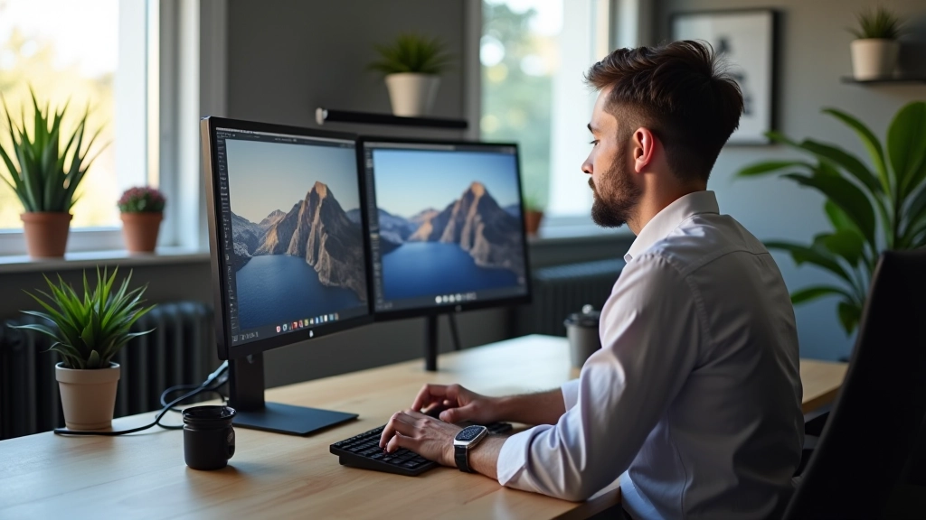 Profesionální návrhář pracující na interaktivních posuvnících